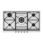 اجاق گاز رومیزی استیل 5 شعله پلوپز وسط - مدل HS-1810 تایسز