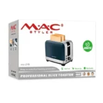 توستر نان 2 اسلایسه 800وات یشمی مدل - MAC-219 مک استایلر - تصویر 2