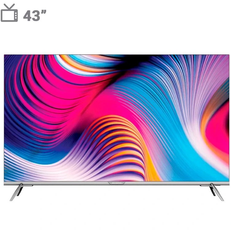 نمای روبرو از تلویزیون ال ای دی 43 اینچ سونیا (Sonia) مدل LED-S-43LF6525 با صفحه نمایش تخت