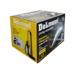 نمای روبرو از بخارشو 2000 وات مشکی دلمونتی (Delmonti) مدل DL200