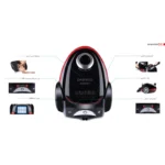 جاروبرقی 8 مرحله دیجیتال ریموت دار مشکی آبی LH دوو - تصویر 7